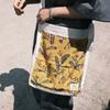 [Patchwork Canvas Tasche] Bananenblätter - Senf