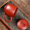 Yixing Zisha Dragon Egg Tea Cup with Gold & Silver Inlay