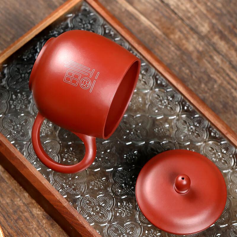 Yixing Zisha Dragon Egg Tea Cup with Gold & Silver Inlay