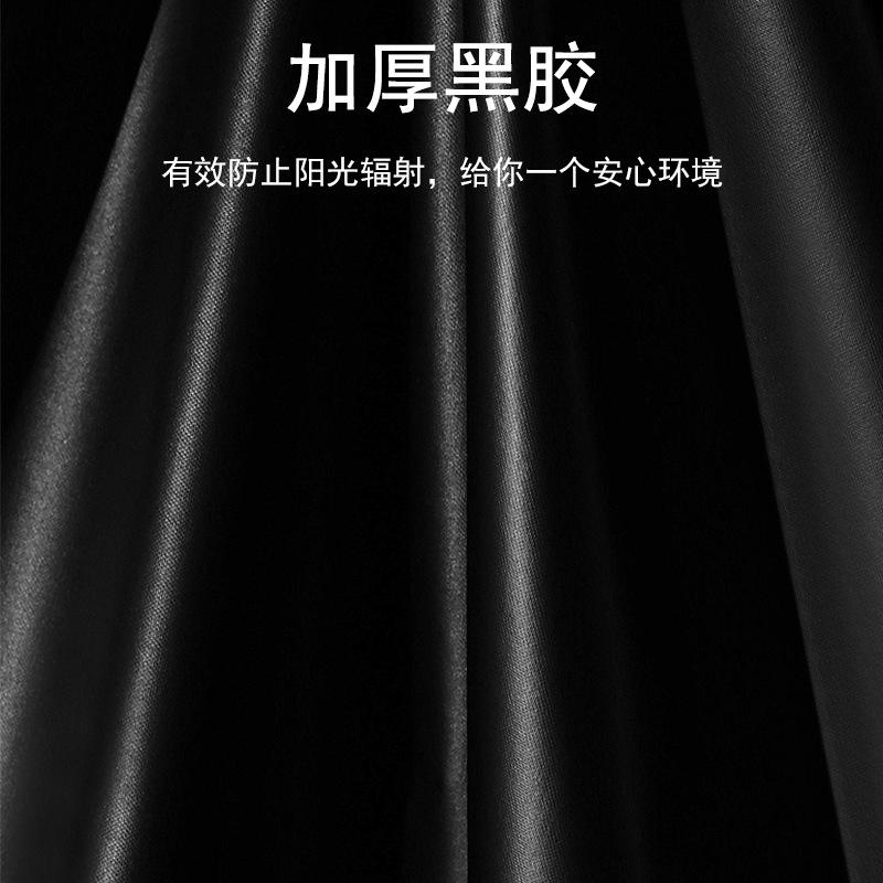 Fully Automatic Dual-use Sunny and Rainy Female Three Fold Black Plastic Sun Protection UV Protection