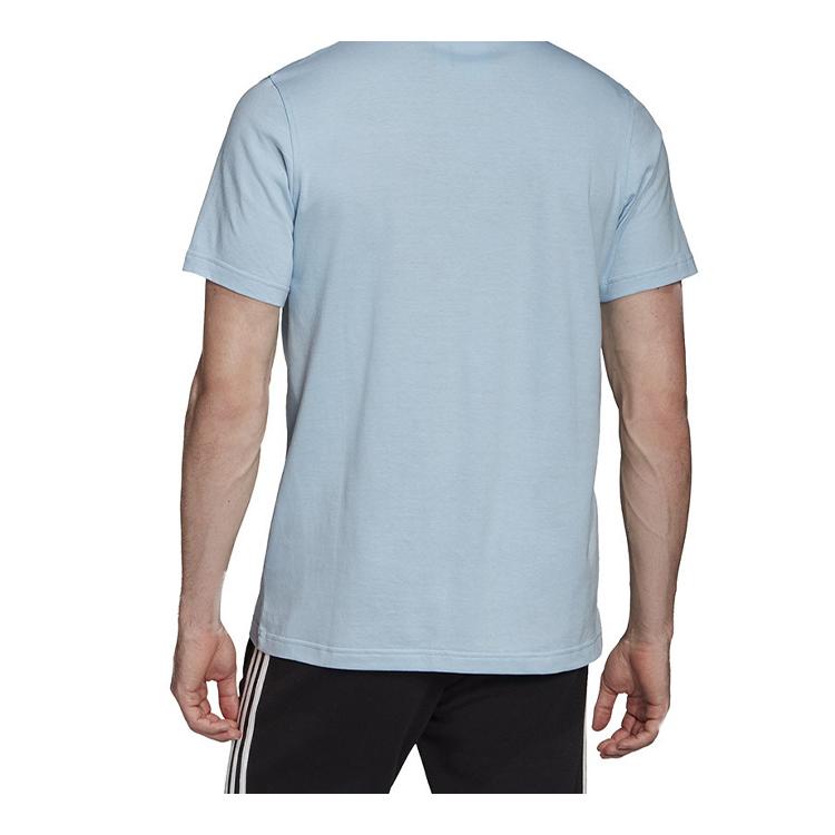 adidas Originals Trefoil T Shirt Men's Pink Blue FM3794