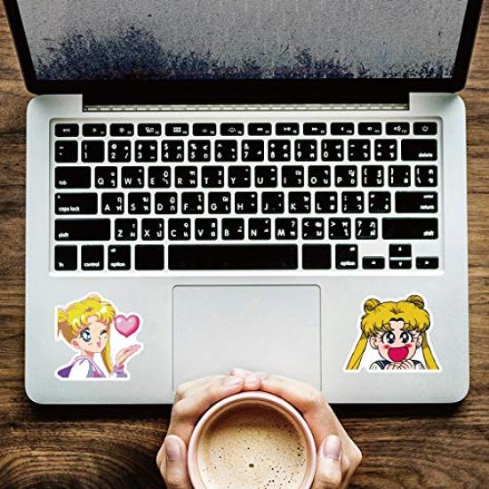 50 Sailor Moon Sticker Waterproof Stickers for and More Set, Suitcases, Motorcycles, Helmets,