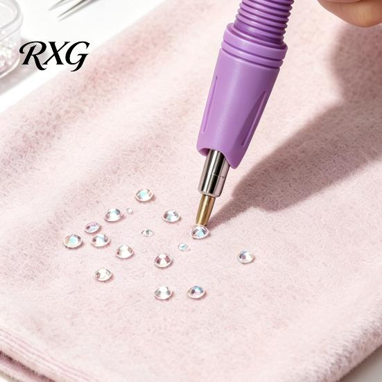 Hotfix Rhinestone Tool with 7 Tips Applicator Kit Tips, Hot Fix Setter Wand Tool, for DIY Clothing Fabric Craft Projects Shoes Bags Easy