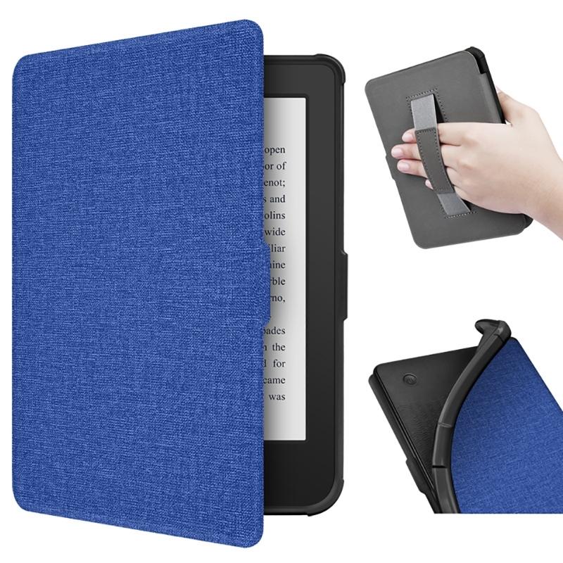 Case for 6" 2024 Clara Color Ereader Fabric Sleeve Cover with Hand Straps/Auto Sleep/Wake with Hand Strap Case