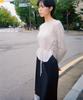 Gilyeong Mohair Tie Knit_Light Gray