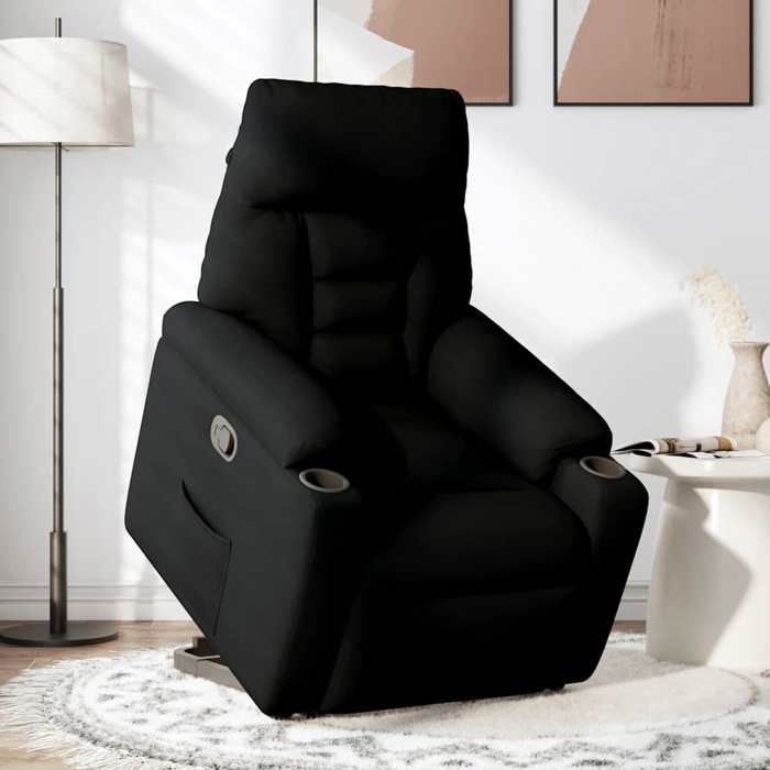 VidaXL Fauteuil inclinable noir tissu 3303034