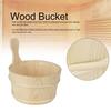 Sauna Supplies, Wood Bucket, Wood for Family Friends Bathroom Sauna Room
