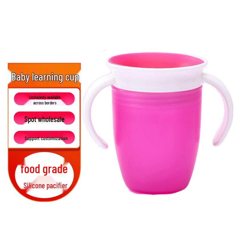 Leak-Proof 360° Toddler Sippy Cup with Handles - Anti-Choke, Drop-Resistant, Lightweight Design