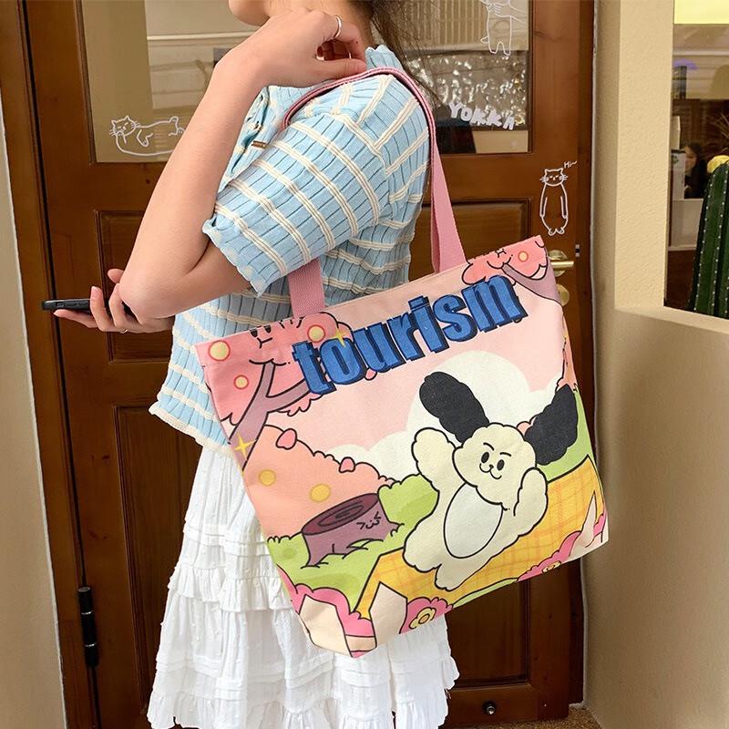 

Fumade Large Canvas Commuter Shoulder Bag