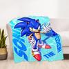 1PC Sonic, Hedgehog Outdoor Blanket Lightweight Flannel, Soft & Warm, All-Season Use for Sofa, Outdoor, Camping, Living Room, Office44