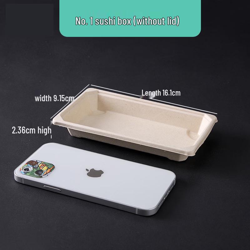 

Disposable Corn Starch Sushi & Sashimi Takeout Containers