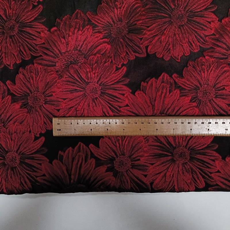 200x150cm Retro Chrysanthemum Large Flower Jacquard Fabric for Sewing Brocade Luggage, Shoes, Clothing Decor Handmade Fabric