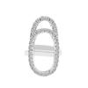 Anello per Unghie Zircone Intarsiato Rame Anello per Falange Manicure per Donne Tendenza Gioielli Festa Gioielli Moda Festa Accessori Trendy
