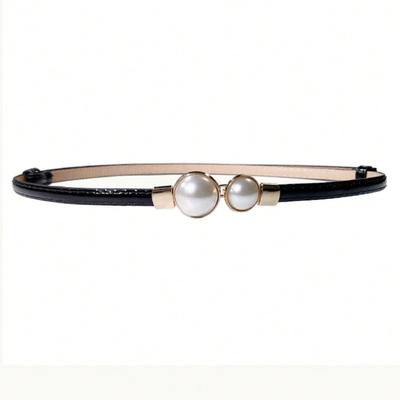 Premium Belt Women's Fine Decorative Skirt Versatile Pearl Buckle Women's Suit Small Belt