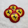 4PCS/Set 56mm/60mm/65mm For Ferrari Horse Donkey Badge Emblem Car Wheel Hub Center Cap Rim Cover Decoration Stickers Accessories MQ0