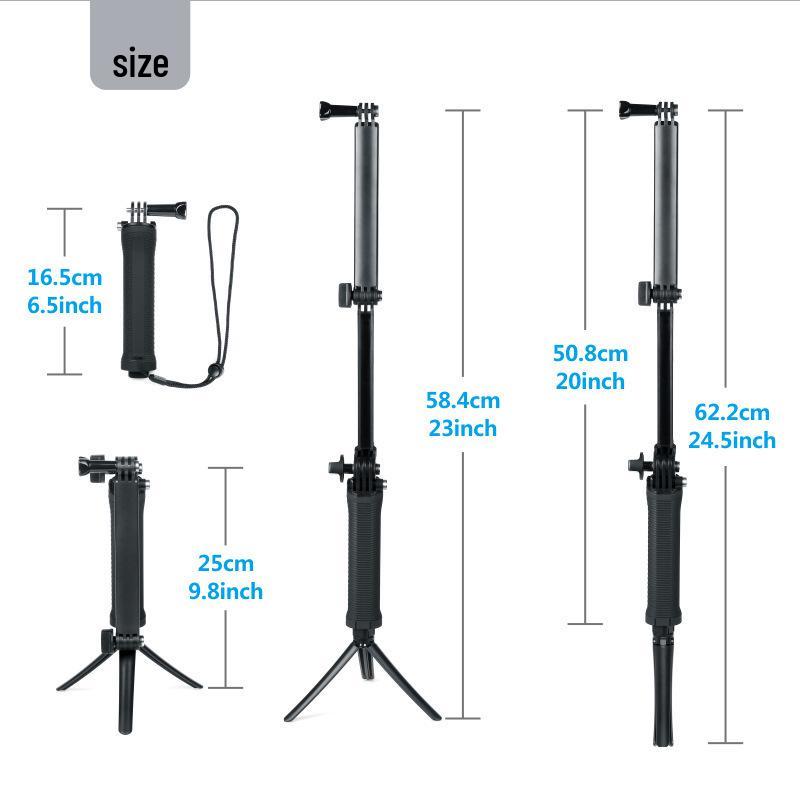 GoProp Three-Way Adjustable Arm for Xiaoyi Mountain Dog Selfie Stick