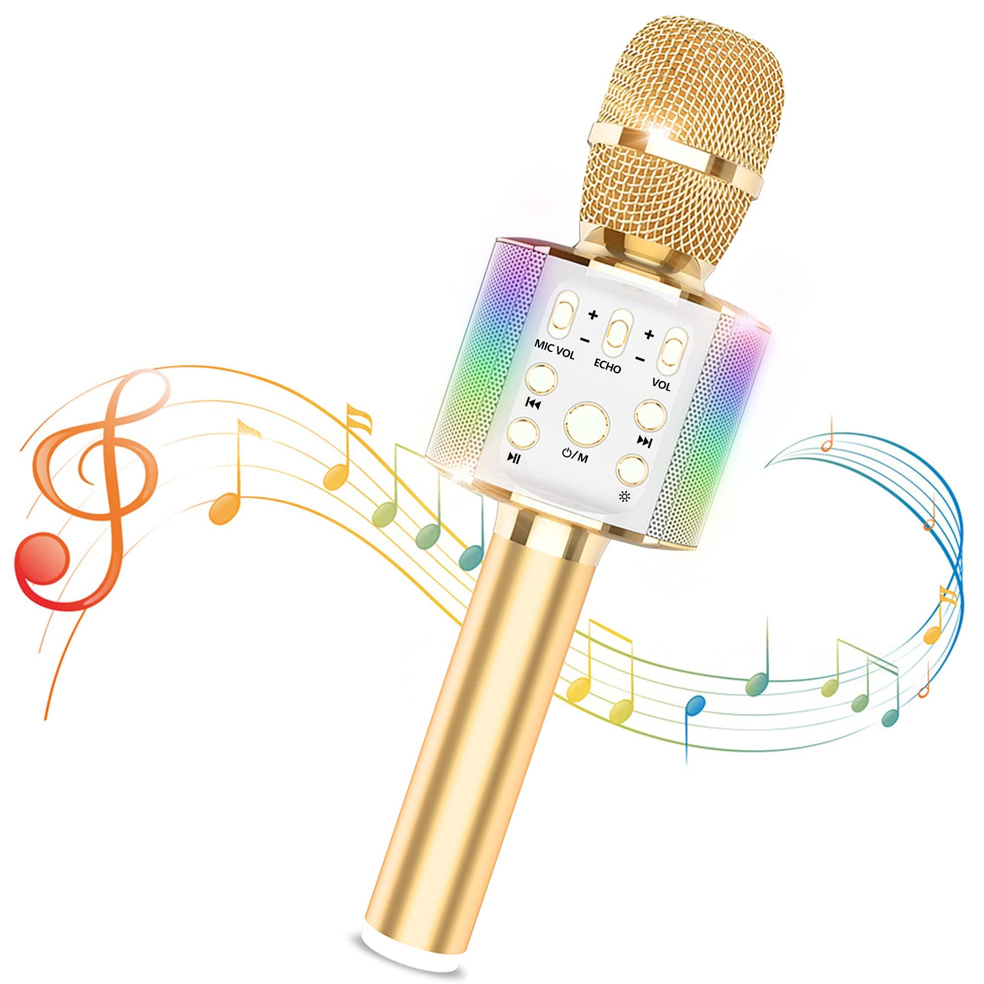 

Микрофон для караоке Sky Stone Bluetooth, беспроводной микрофон, портативная колонка, запись дуэтом, аккумулятор 3200 мАч, для домашнего караоке, вечеринок и многого другого,