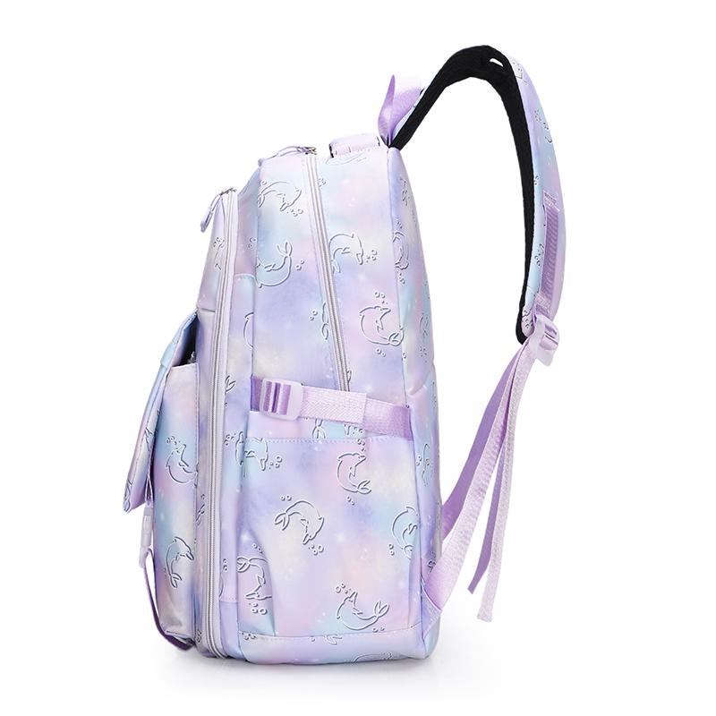 Print Student Schoolbag Print Women's Lightweight Large Capacity Shoulder Bag Junior Senior High School Student Backpack