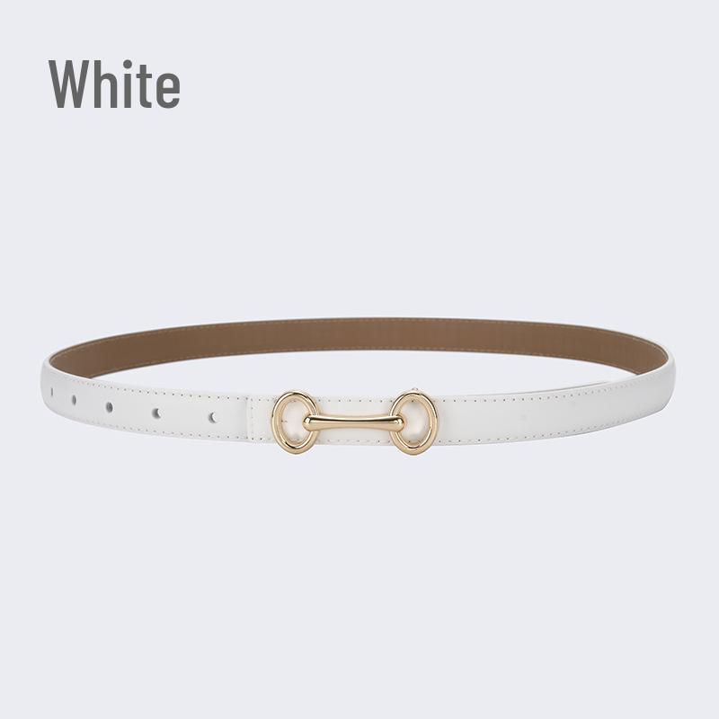 Damen Einfacher Echtleder Mode Gürtel - Vielseitig für Jeans, Hosen und Kleider