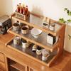 Bamboo Desktop Storage Rack Cup Dish Stationery Holder Books Shelf Bookcases Multi-layer Desk Organizer Office Home Supplies