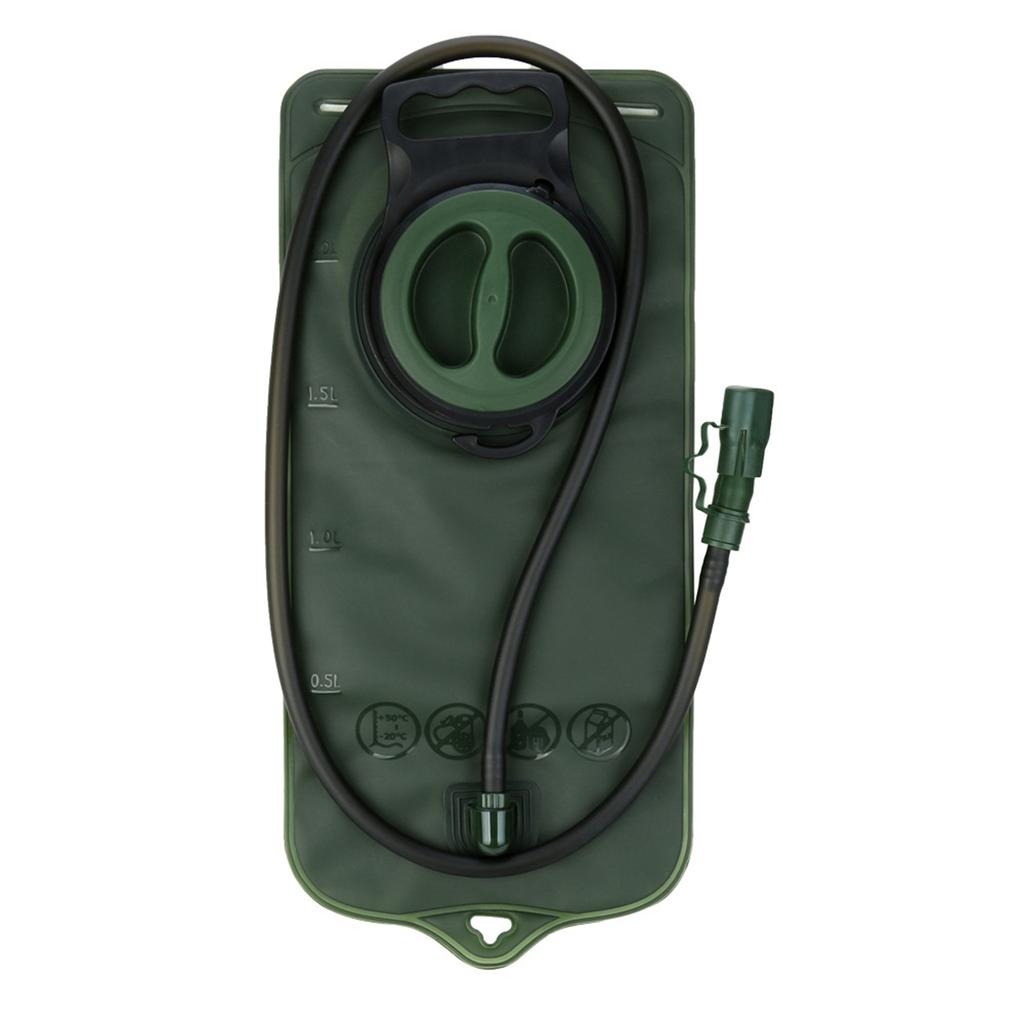 Portable 2L TPU Hydration Bladder for Camping Cycling Hiking Running Large Opening Sports Water Bag Green Green 2L