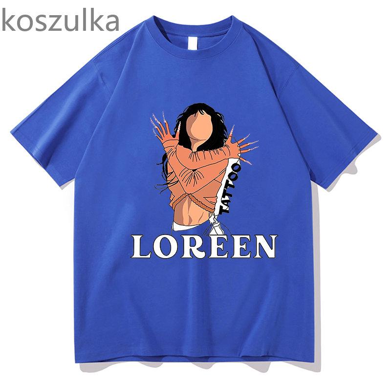 Unisex Eurovision Song Loreen tattoo Cotton Tshirt Graphic T Shirts Unisex Clothing Short Sleeve Printed T-shirt Casual T-shirt Unisex's Tops