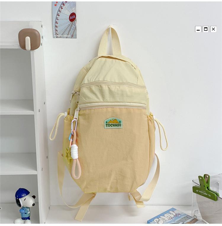 

Школьный рюкзак 2025 новый корейская версия детский маленький школьный рюкзак весенняя прогулка легкий повседневный рюкзак зарубежный стиль контрастный цвет универсальный хаки