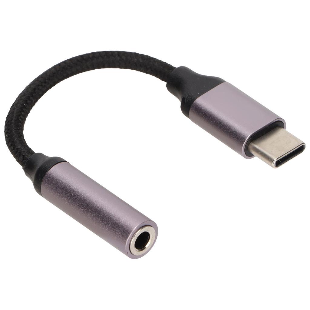 Type C To 3.5mm Audio Cable Type C To 3.5mm Headphone Jack Adapter Supports Music Call Wire Control Function