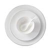 Tian Yajing Silver Rim Bone China Dinnerware Set