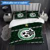 3PCS Maccabi Football Club Printed Soft Bedding Set,Including 1pc Duvet Cover And 2pcs Pillowcases Perfect for Bedroom, Dormitory, Fan gift