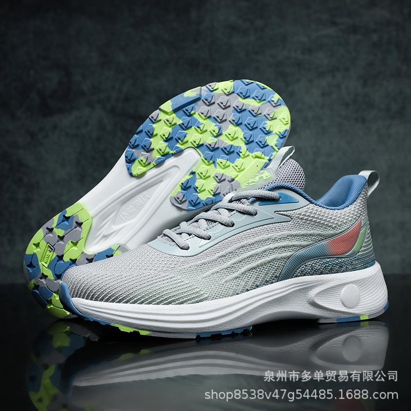 

Ultra-light shock-absorbing running shoes for men and women, breathable fly-woven mesh sports shoes, professional training for sports students, large 48