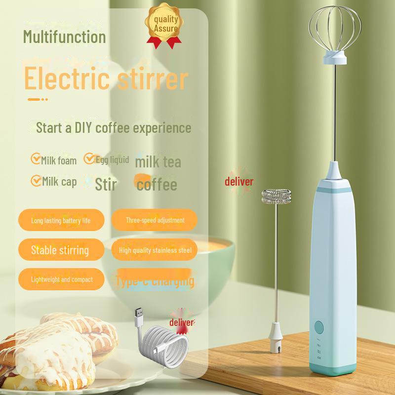 Mini spumant de lapte și ou multifuncțional fără fir