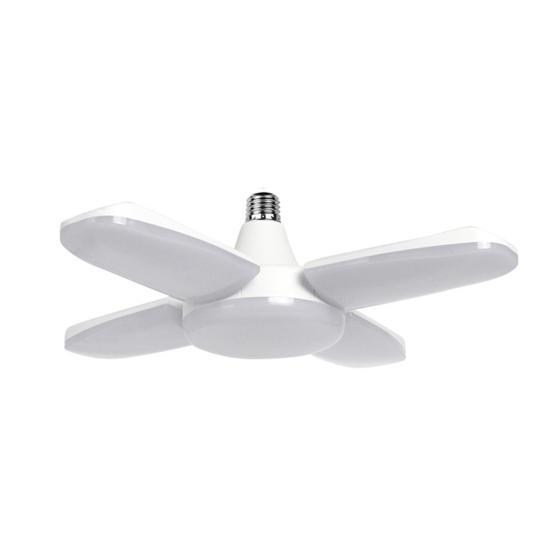 

Гаражное освещение 4 панели 90 градусов E26/E27 Регулируемая складная лампа вентилятора 6500K для склада белый