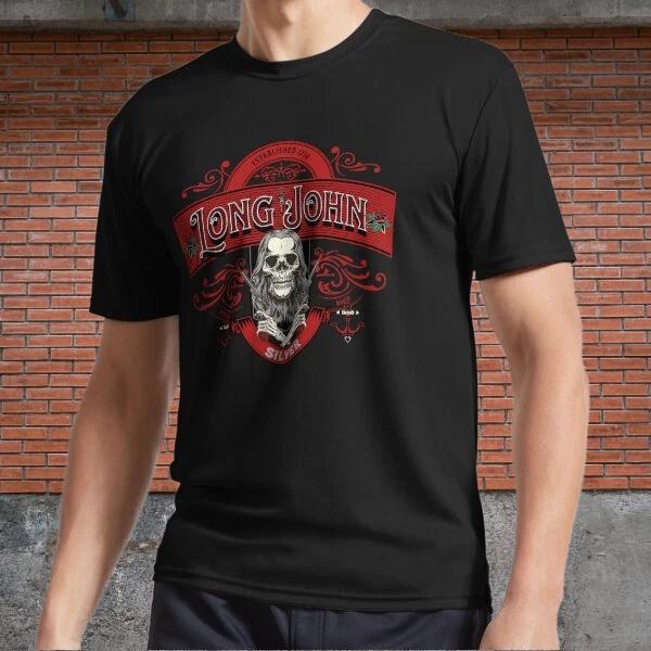 Men s and Women s T-shirts Long John Silver Pirate Red Version L