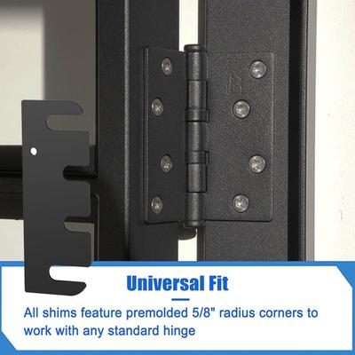 10/20Pcs Stainless Steel Door Hinge Shims Coated Finish Hinge Spacer Easy Installation Home Improvement
