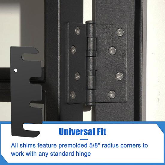 10/20Pcs Stainless Steel Door Hinge Shims Coated Finish Hinge Spacer Easy Installation Home Improvement