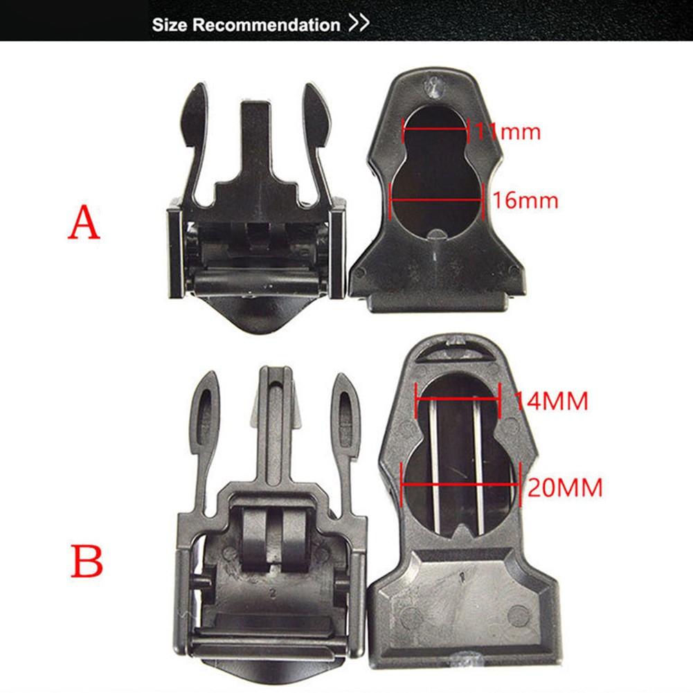 2x Diving Fin Strap Buckles Black Buckle Dive Flippers