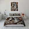 Majestic White Horse Design Bedding Duvet Cover Set  (1*Duvet Cover 2*Pillowcases, Without Duvet Insert)