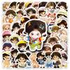 50 Cotton Doll Graffiti Stickers Cartoon Cute Doll Decorative Mobile Phone Case Water Cup Small Mochi Stickers
