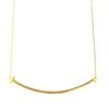 Excellent TIFFANY&Co. Necklace T Smile Pendant Yellow Gold 18K Women Used