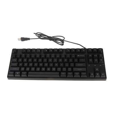 87 Keys Mechanical Keyboard Backlight Ergonomic USB Gaming Keyboard with Foldable Foot for PC
