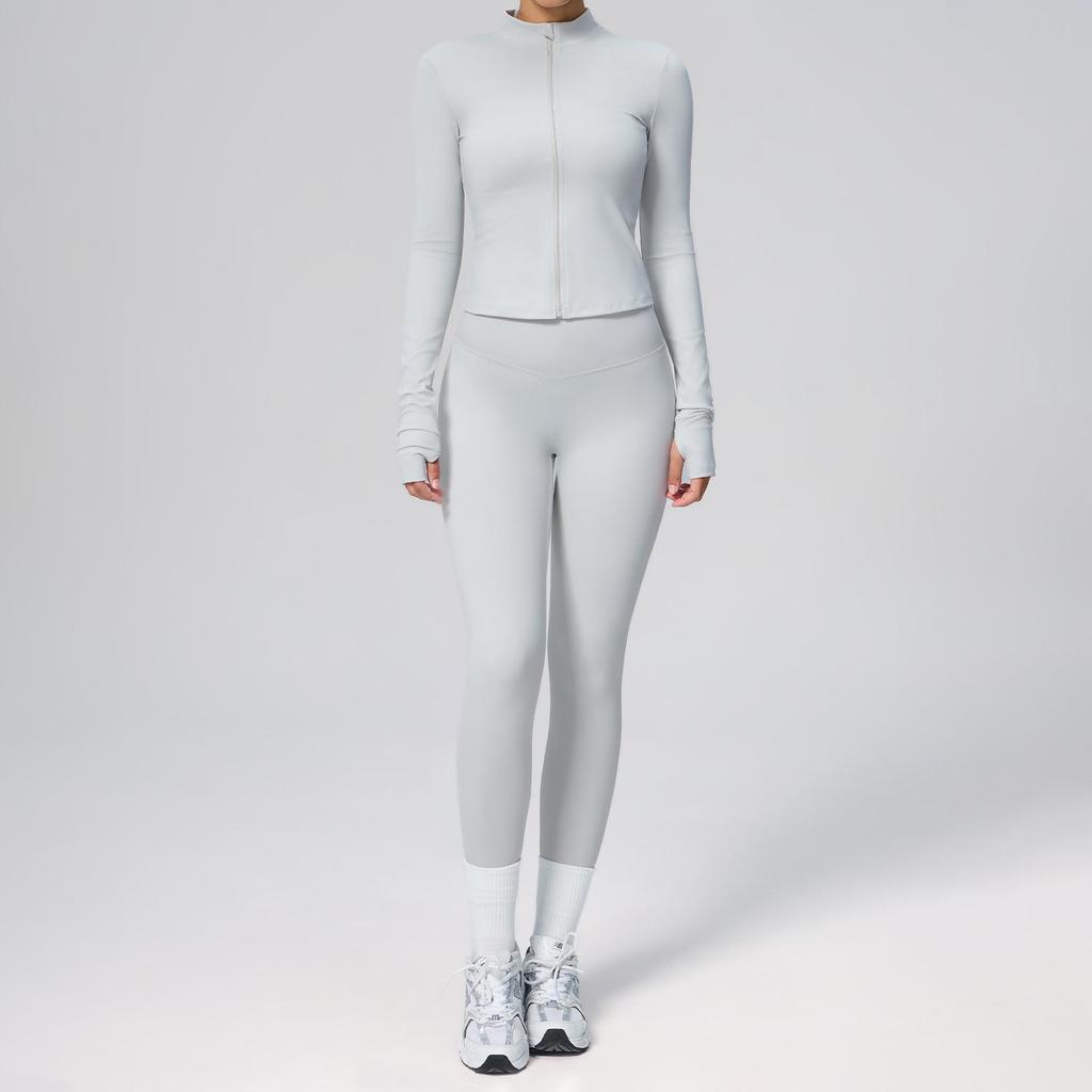 Women's Quick-Dry Breathable Three-Piece Cardigan Yoga Sportswear Suit