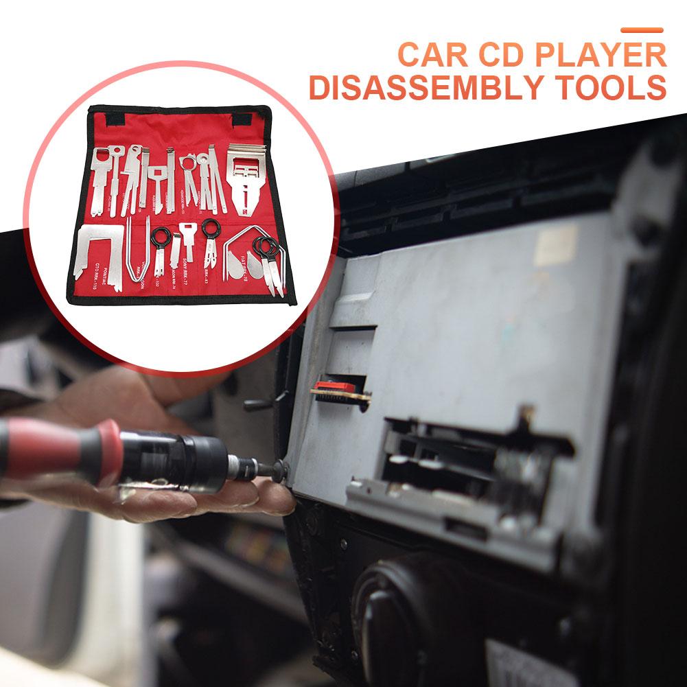 

Stereo CD Repair Hand Tools Set Metal Car Audio Release Keys Extractor CD Player Remover Installer Car Audio Repair Tools червоний