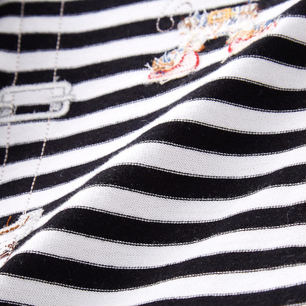 MIKI HOUSE Double B Langarm Gestreift Bär Made in für Jungen und Größe T-Shirt, Design, Leichtgewicht, Japan, Mädchen, Baby, Kinder, Kinderbekleidung,