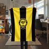 1 Stück Maccabi Netanya FC Aufdruck Flanelldecke Hohe Qualität Warm Bequem Decke für Alle Jahreszeiten Perfekt für Geschenke Heimdekoration