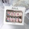 Kawaii Miniso Cartoon Sanrio My Melody Fake Nails Cute Nail Patches Fashion Charm Good-looking Nail Sticker Women Holiday Gifts