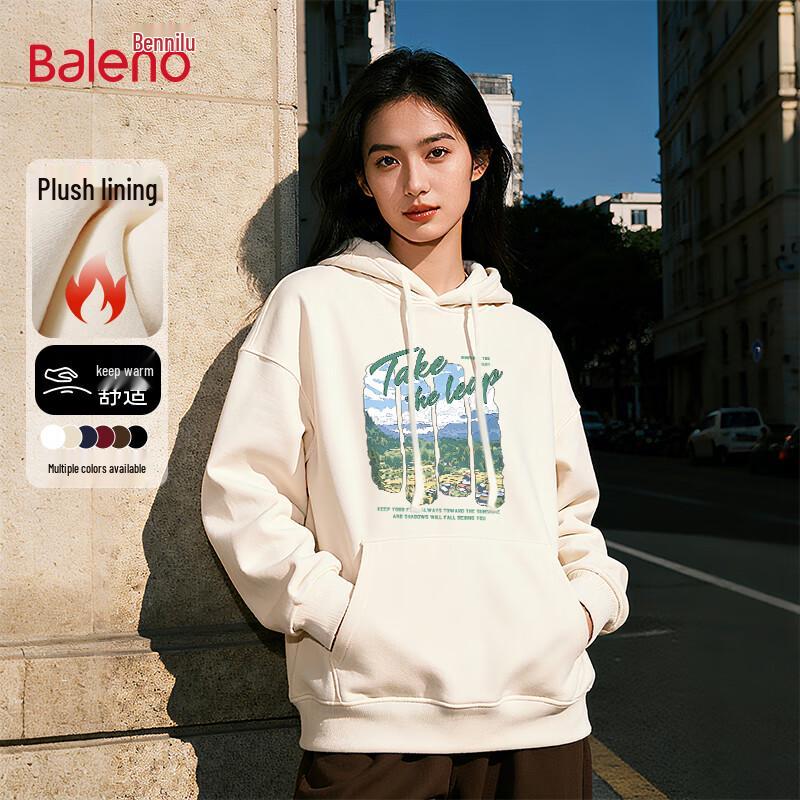 Baleno Women's 2025 A/W Terraced Field Graphic Fleece-Lined Hoodie