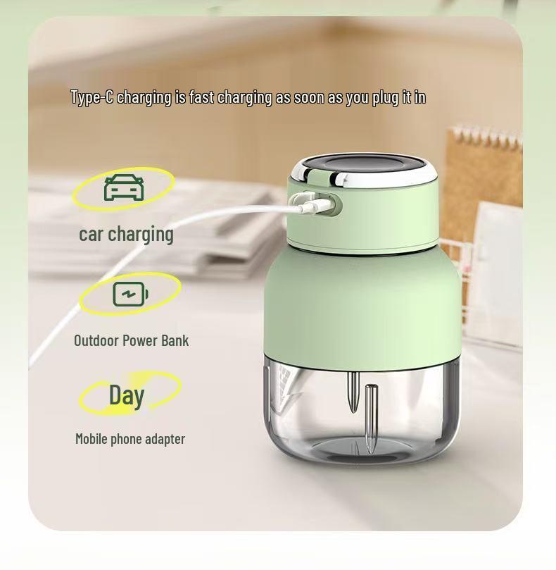 Zemkon Portable Mini Electric Juicer Cup - Small, High Quality for Fruit Juicing