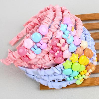 Niedliche Mädchen Satin Stirnbänder Plastik Stern und Herz Haarbänder Baby Mädchen Stirnbänder Hasen Haarbänder Kinder Kinder Haaraccessoires