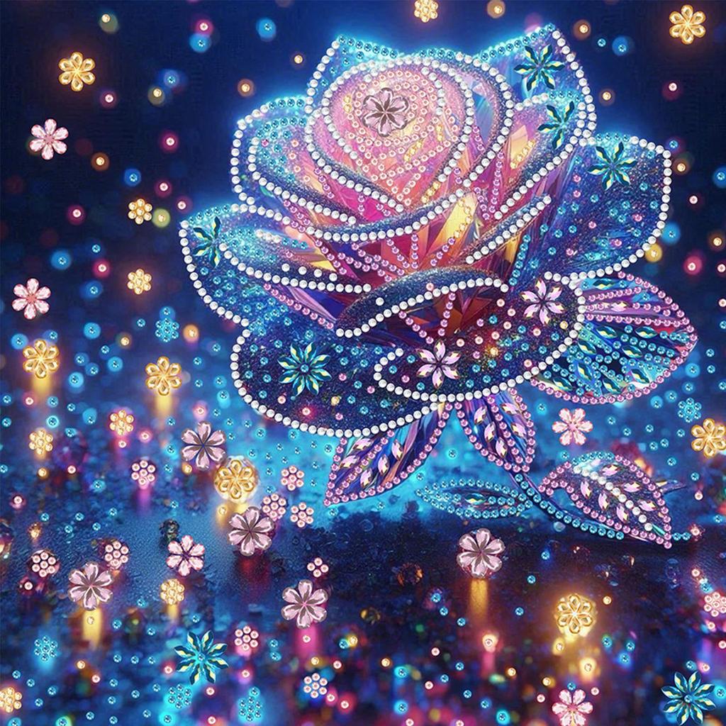 Flowers 5D DIY Diamond Art Painting Kits for Gift Home Wall Decor DIY Gem Art Diamond Painting Kits 30x30cm